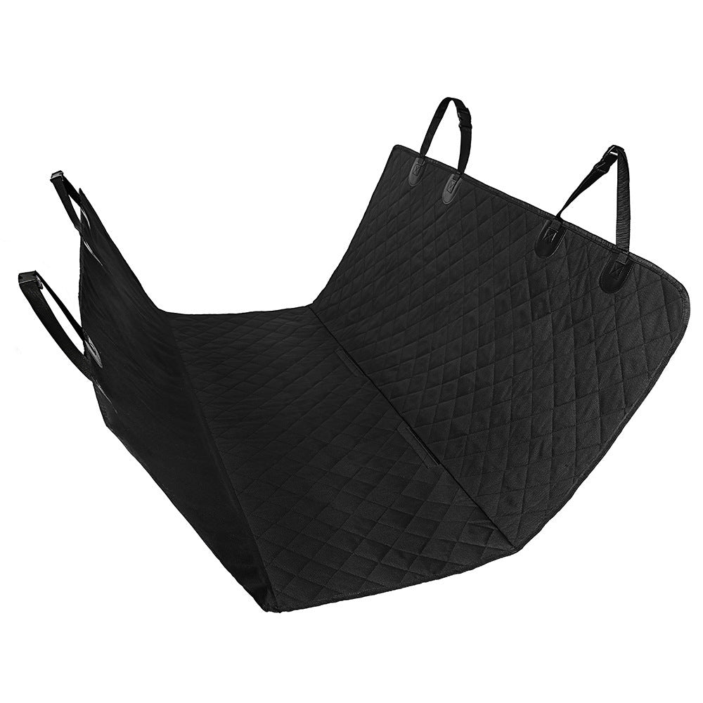 Stress-Free Pet Car Seat Cover: Waterproof Safety & Mesh View