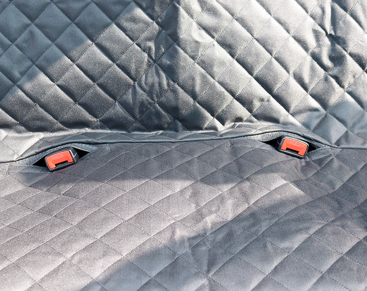 Stress-Free Pet Car Seat Cover: Waterproof Safety & Mesh View