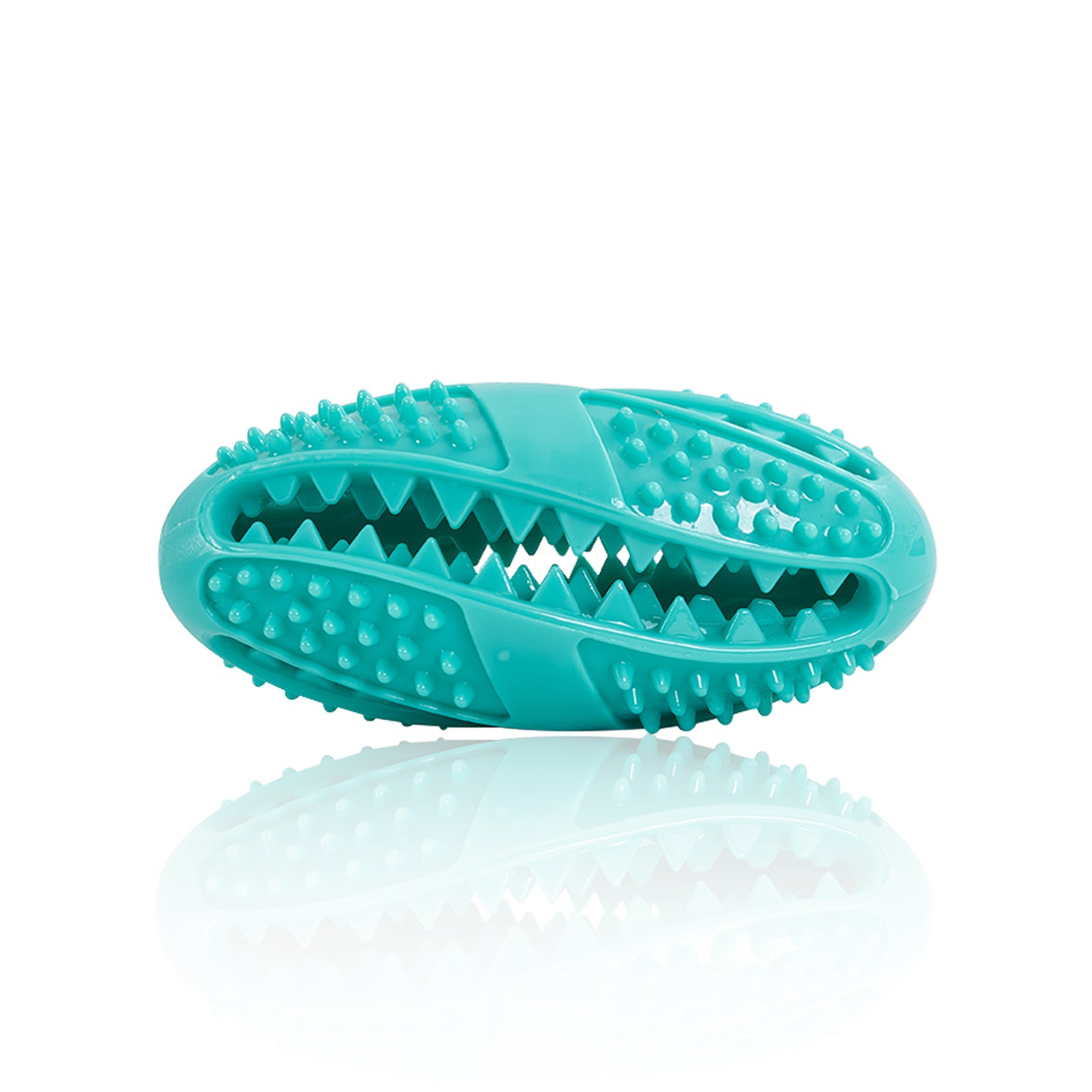 Tough Rubber Football Puzzle: Fun Treat-Hiding Dental Toy