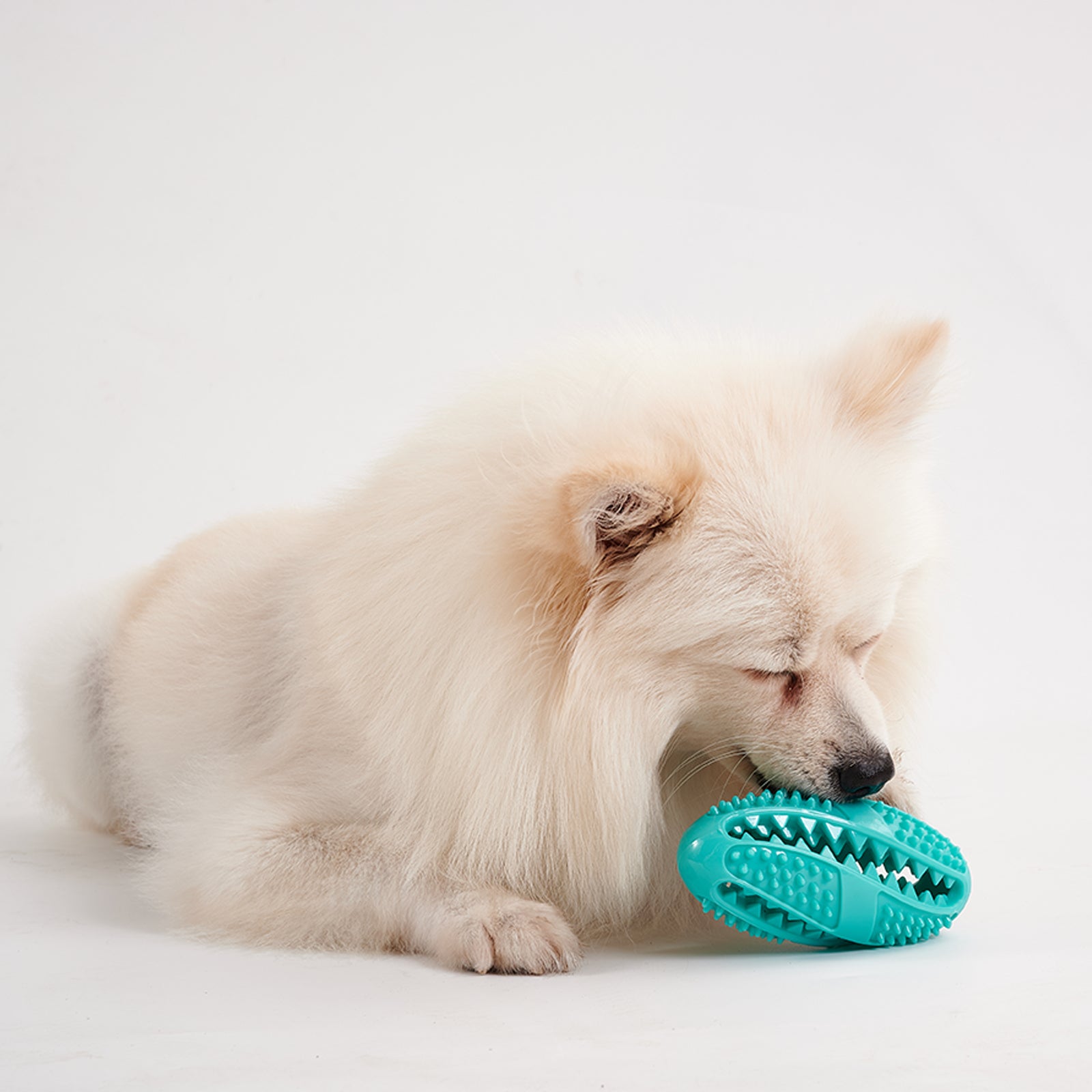 Tough Rubber Football Puzzle: Fun Treat-Hiding Dental Toy
