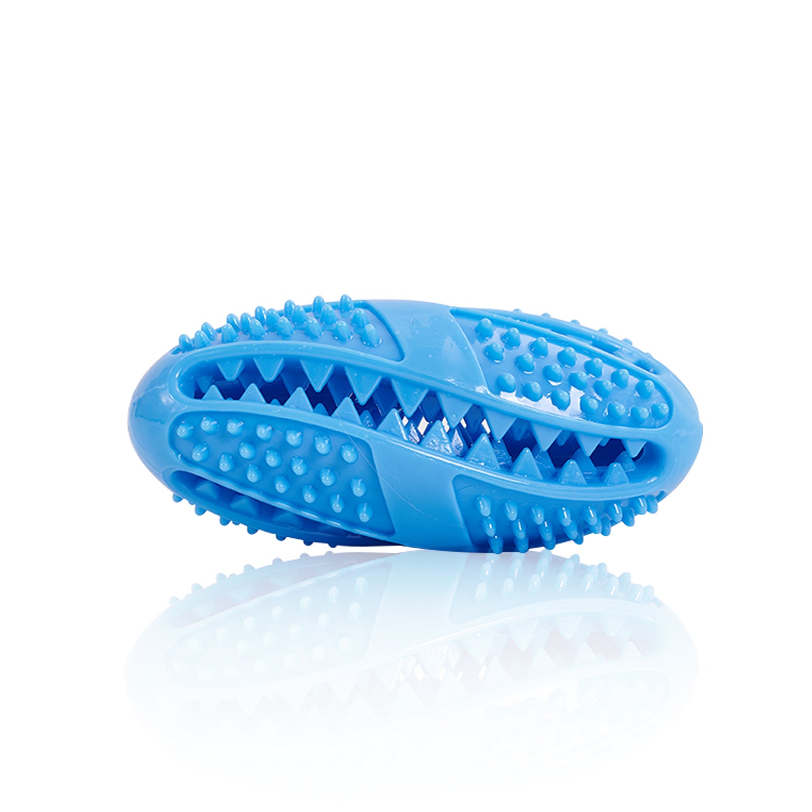 Tough Rubber Football Puzzle: Fun Treat-Hiding Dental Toy