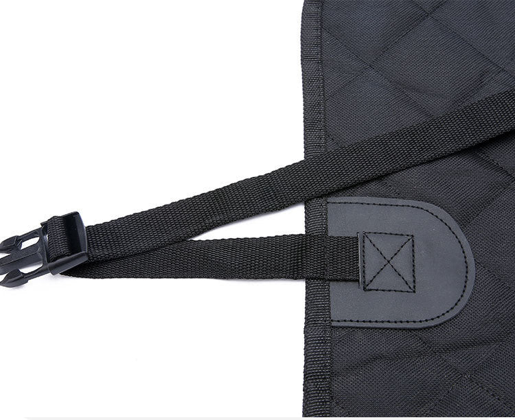 Stress-Free Pet Car Seat Cover: Waterproof Safety & Mesh View