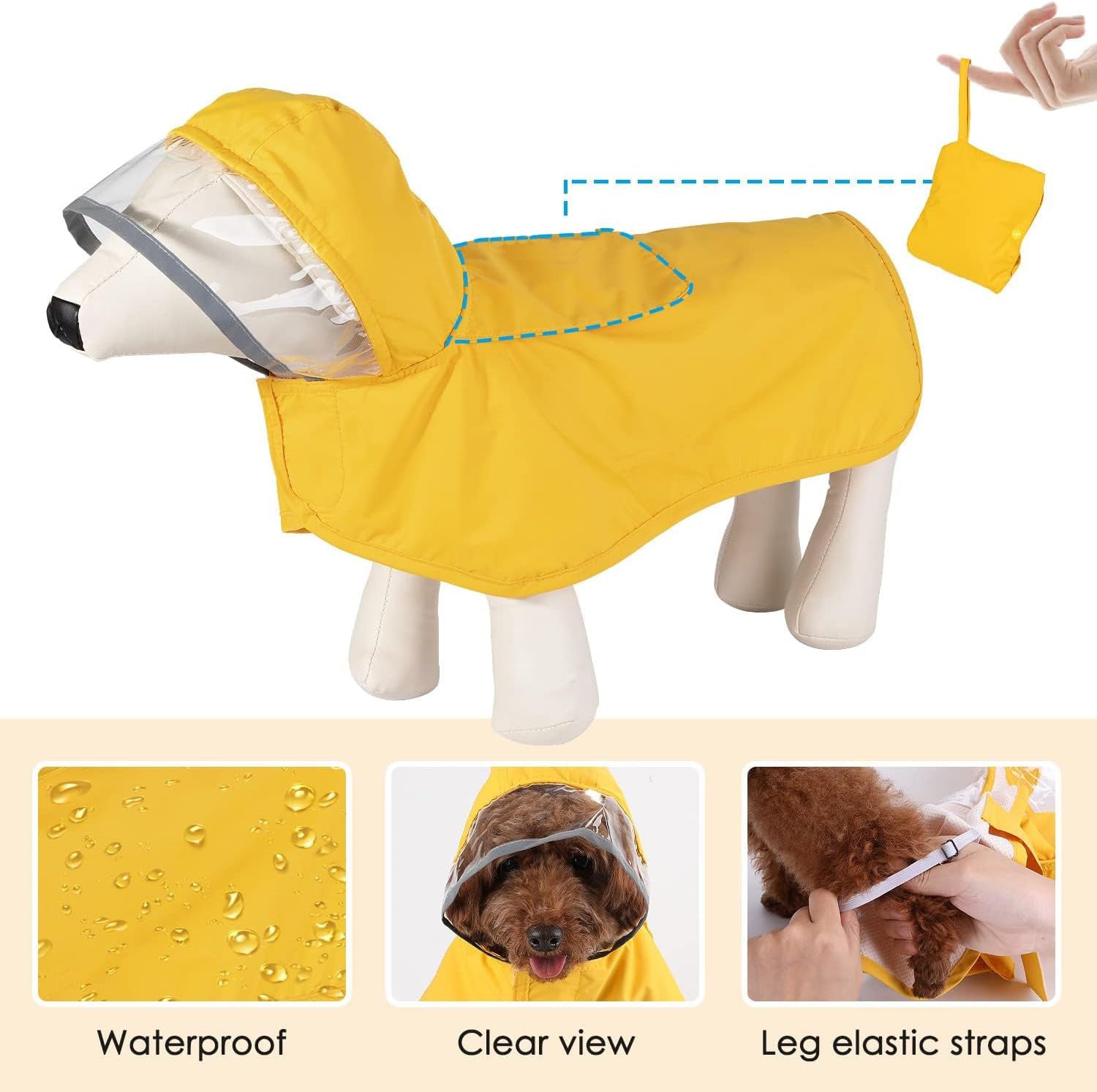 Stay-Dry Dog Rain Jacket: Cozy Protection for Rainy Walks
