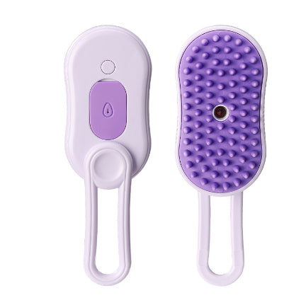 Steamy Pet Grooming Brush – Massage, Clean & Remove Fur