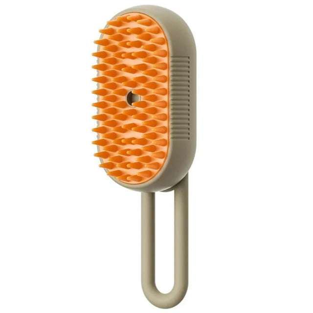 Steamy Pet Grooming Brush – Massage, Clean & Remove Fur